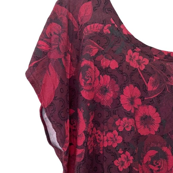 Johnny Was Rose Printed Tee - Picture 3 of 6